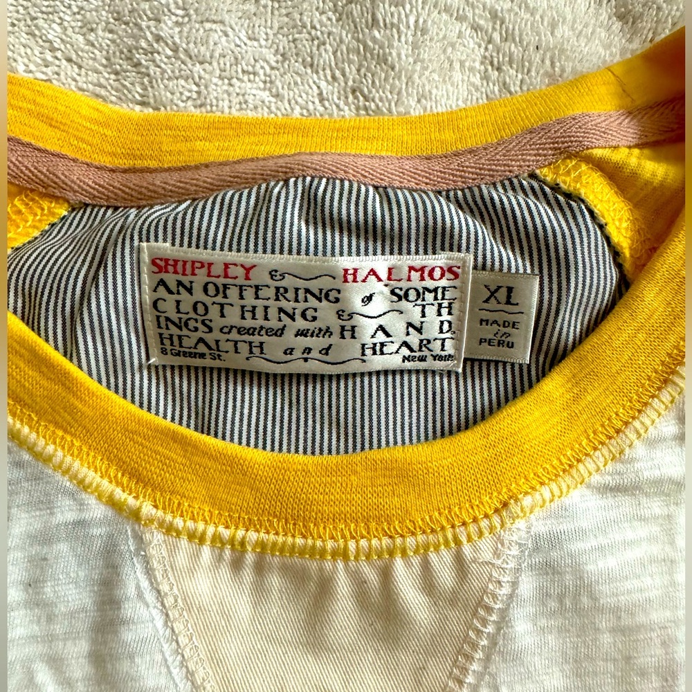 Shipley & Halmos Men’s Raglan shirt XL